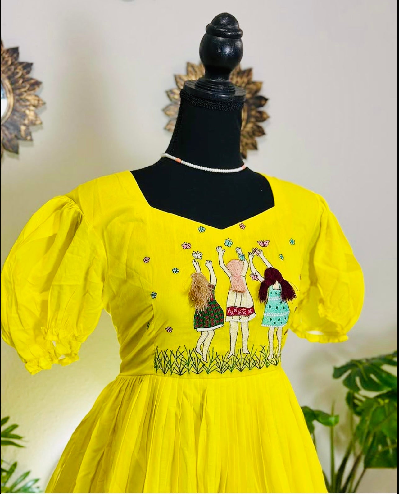 Designer embroidery dress